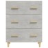 Aparador de madera contrachapada gris hormigón 70x34x90