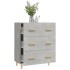 Aparador de madera contrachapada gris hormigón 70x34x90