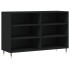 Aparador de madera contrachapada negro 103,5x35x70