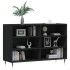 Aparador de madera contrachapada negro 103,5x35x70