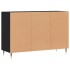 Aparador de madera contrachapada negro 103,5x35x70