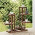 Soporte para flores madera maciza abeto 95x25x96