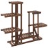 Soporte para flores madera maciza abeto 95x25x96