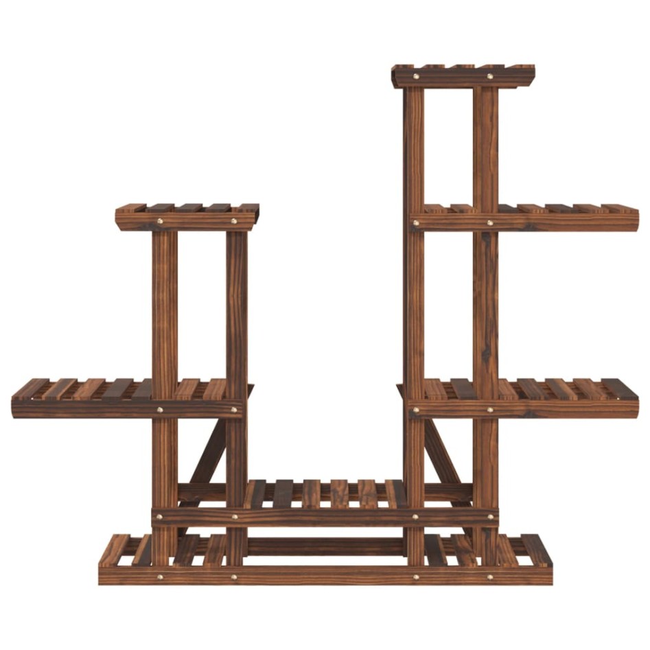 Soporte para flores madera maciza abeto 95x25x96