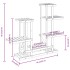 Soporte para flores madera maciza abeto 95x25x96