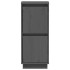 Aparador 2 uds madera maciza de pino gris 31,5x34x75