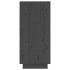Aparador 2 uds madera maciza de pino gris 31,5x34x75