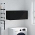 Armario de pared madera de ingeniería negro 80x36,5x35