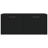 Armario de pared madera de ingeniería negro 80x36,5x35