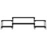 Mueble para TV madera contrachapada negro 197x35x52