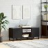 Mueble para discos madera contrachapada negro 121x38x48