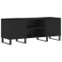 Mueble para discos madera contrachapada negro 121x38x48