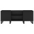 Mueble para discos madera contrachapada negro 121x38x48
