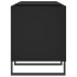 Mueble para discos madera contrachapada negro 121x38x48
