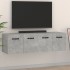 Armarios pared 2 uds contrachapada gris hormigón 80x35x36,5