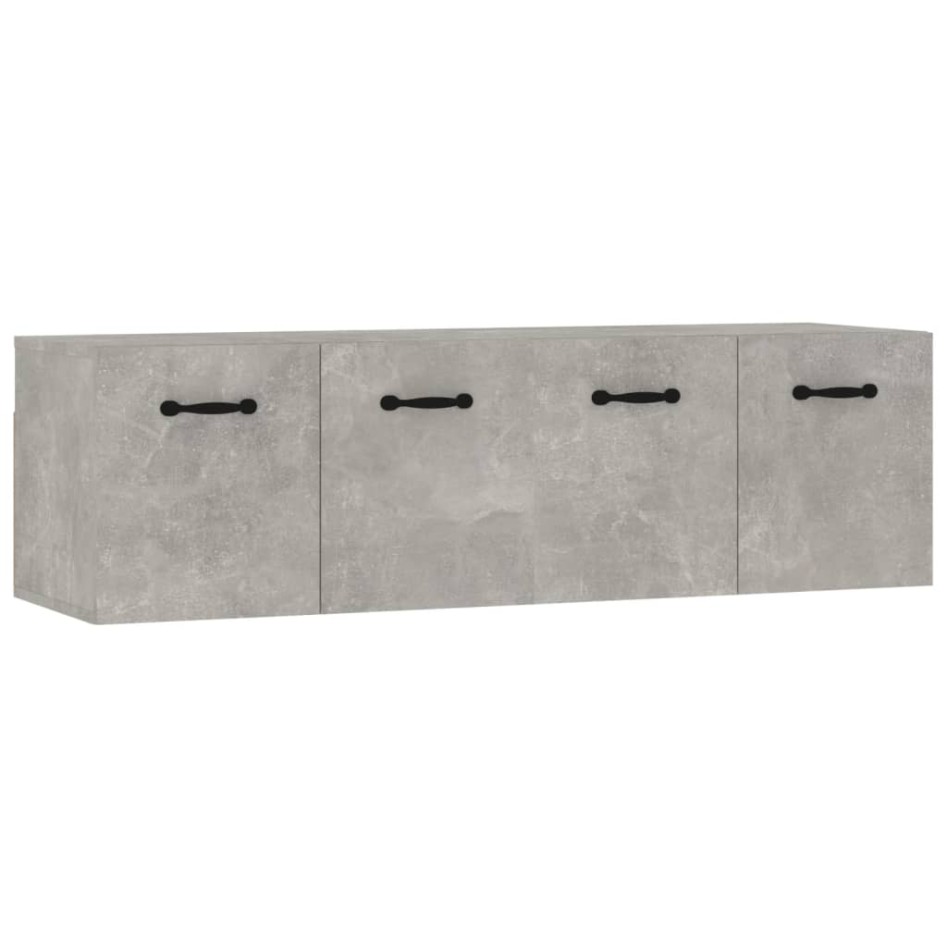 Armarios pared 2 uds contrachapada gris hormigón 80x35x36,5