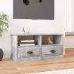 Mueble de TV madera contrachapada gris hormigón 93x35,5x45 cm