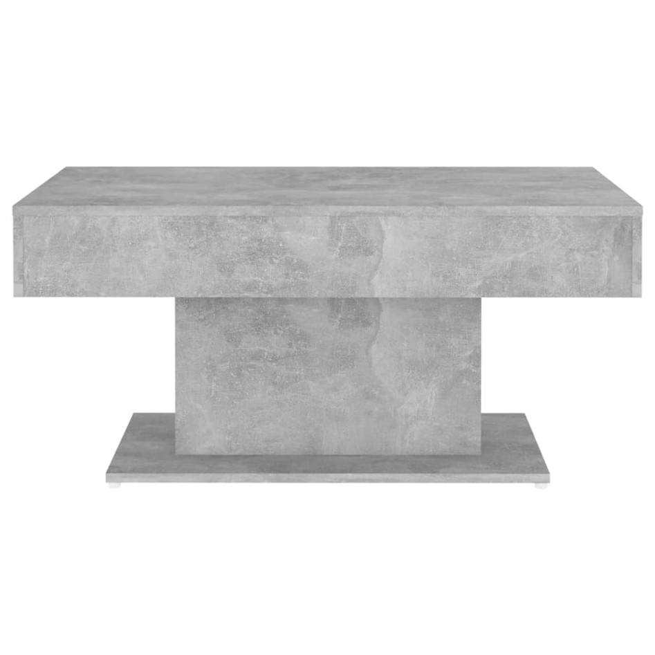 Mesa de centro madera contrachapada gris hormigón 96x50x45