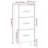 Aparador madera de ingeniería marrón roble 34,5x34x90