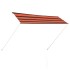 Toldo retráctil naranja y marrón 300x150