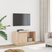 Mueble de TV de madera maciza de pino 74x35x44 cm