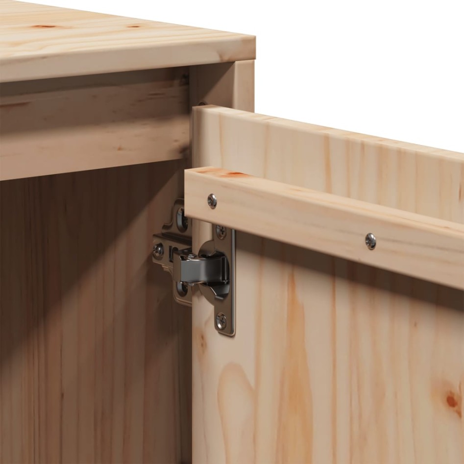 Mueble de TV de madera maciza de pino 74x35x44