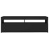 Mueble de TV con luces LED negro 120x35x40
