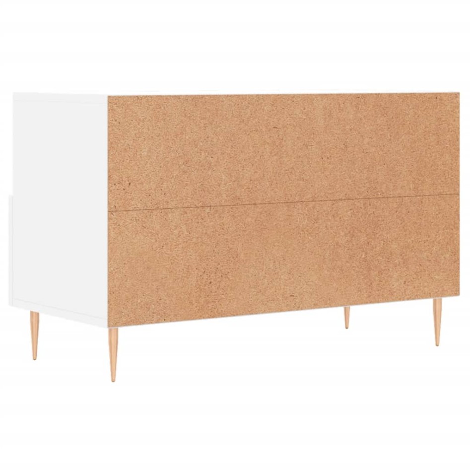 Mueble para TV madera contrachapada blanco 80x36x50