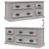 Mueble para TV madera contrachapada gris Sonoma 100x35,5x45