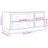 Mueble para TV madera contrachapada gris Sonoma 100x35,5x45