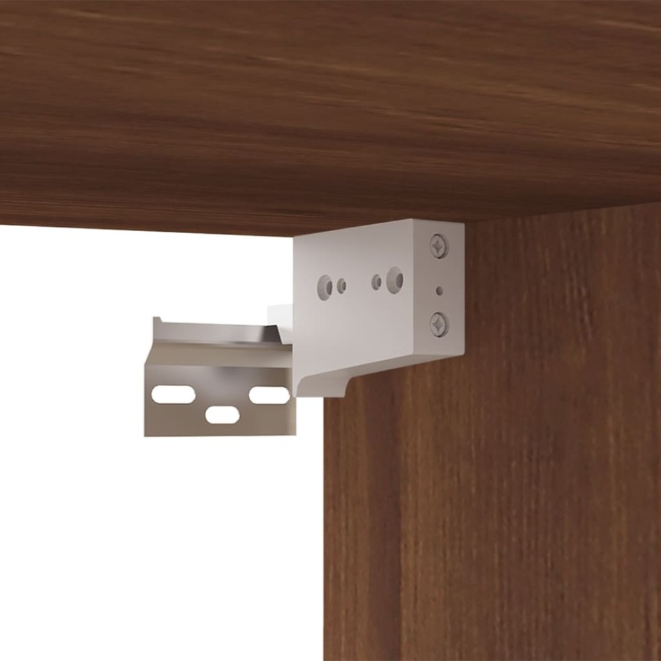 Mueble para TV madera de ingeniería marrón roble 80x30x30