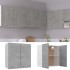 Armario colgante contrachapada gris hormigón 60x31x60