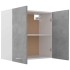 Armario colgante contrachapada gris hormigón 60x31x60