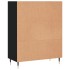 Estantería madera de ingeniería negro 69,5x32,5x90