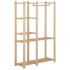 Perchero de ropa de madera maciza de pino 110x38x170