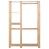 Perchero de ropa de madera maciza de pino 110x38x170