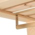 Perchero de ropa de madera maciza de pino 110x38x170