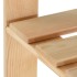 Perchero de ropa de madera maciza de pino 110x38x170