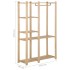 Perchero de ropa de madera maciza de pino 110x38x170