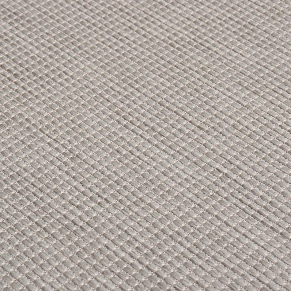 Alfombra de exterior de tejido plano gris taupe 160x230