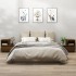Mesitas de noche 2 uds madera de pino marrón miel 60x34x51