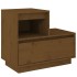 Mesitas de noche 2 uds madera de pino marrón miel 60x34x51