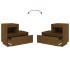 Mesitas de noche 2 uds madera de pino marrón miel 60x34x51