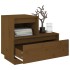 Mesitas de noche 2 uds madera de pino marrón miel 60x34x51