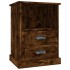 Mesita de noche color roble ahumado 43x36x60