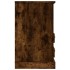 Mesita de noche color roble ahumado 43x36x60