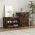 Mueble zapatero madera contrachapada roble ahumado 100x42x60