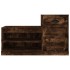 Mueble zapatero madera contrachapada roble ahumado 100x42x60