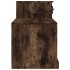 Mueble zapatero madera contrachapada roble ahumado 100x42x60