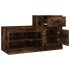 Mueble zapatero madera contrachapada roble ahumado 100x42x60